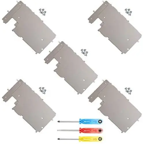 MMOBIEL Pack of 5 LCD Metal Back Plate Replacement Compatible with iPhone 7 with Heat Shieldincl Screwdrivers MMOBIEL Pack of 5 LCD Metal Back Plate Replacement Compatible with iPhone 7 with Heat Shieldincl Screwdrivers