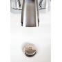 SinkShroom Revolutionary Bathroom Sink Drain Protector Hair Catcher, Strainer, Snare, Nickel Edition