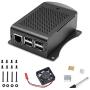 MakerFocus Raspberry Pi Case with Fan, Raspberry Pi 3 B+ Aluminum Alloy Case with Heatsink and Screw Driver for RPi 3B+, RPi 3/2, RPi B