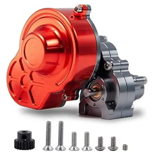 Que-T 1/10 Metal Reverse Transmission Case Gearbox for Axial SCX10 RC Car Upgrade Parts Que-T 1/10 Metal Reverse Transmission Case Gearbox for Axial SCX10 RC Car Upgrade Parts