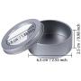 2 Ounce Metal Tin Cans Round Empty Container Cans with Clear Top for Kitchen, Office, Candles, Candies, Small Crafts (48)