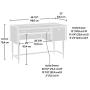 Sauder Harvey Park Desk, Grand Walnut finish
