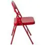 Flash Furniture HERCULES Series Double Braced Red Metal Folding Chair Flash Furniture HERCULES Series Double Braced Red Metal Folding Chair
