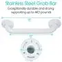 Vive Metal Grab Bar (12 Inch) - Balance Handrail Shower Assist - Bathroom, Bathtub Mounted Safety Hand Support Rail - Stainless Steel Wall Mount for Handicap, Bath Handle, Elderly, Disabled, Injury Vive Metal Grab Bar (12 Inch) - Balance Handrail Shower Assist - Bathroom, Bathtub Mounted Safety Hand Support Rail - Stainless Steel Wall Mount for Handicap, Bath Handle, Elderly, Disabled, Injury