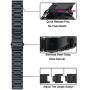 V-MORO Strap Compatible with Gear S3 Frontier Band/Galaxy Watch 46mm Bands Men 22mm Stainless Steel + Mesh Loop Replacement for Samsung Gear S3/Galaxy Watch 46mm R800 Smartwatch Black