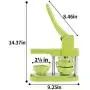 MK.Bear Installation-Free Button Badge Maker Machine 58mm (2¼ in) DIY Pin Button Maker Press Machine Badge Punch Press with Free 100pcs Button Parts&Pictures&Circle Cutter&MK.Bear Magic Book (Green)