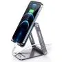 UGREEN Cell Phone Stand Adjustable Aluminum Mobile Phone Holder for Desk Compatible for iPhone 12 Pro Max 11 X SE XS XR 8 Plus 6 7 6S Samsung Galaxy Note20 S20 S10 S9 S8 S7 Smartphone Foldable