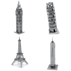 Metal Earth 3D Laser Cut Model - 4 Landmarks Set