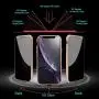 MIMEI Privacy Magnetic Case for iPhone 7/8G 4.7inch Clear Double Sided Tempered Glass [Magnet Absorption Metal Bumper Frame] Thin Anti-Spy 360 Full Protective Phone Case 4.7