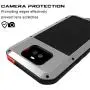 Sony Xperia 10 Case,Bpowe Armor Tank Aluminum Metal Gorilla Glass Shockproof Military Heavy Duty Sturdy Protector Cover Hard Case for Sony Xperia 10 (Silver, Xperia 10)