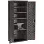 Suncast Commercial 19 Cubic Ft. Heavy-Duty Resin Cabinet with 4 Shelves, Black Suncast Commercial 19 Cubic Ft. Heavy-Duty Resin Cabinet with 4 Shelves, Black