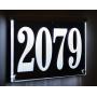 12X6.5&/12X8& Custom House Numbers Address Sign Address Plaque Lighted with LED - Laser Engraved On Acrylic Sign Aluminum Lamp Holder