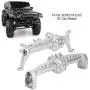 Dilwe RC Front Rear Axle, Metal Front Axle Axle Shell Upgrade Parts Accessory Compatible with SCX10 III 1/10 RC Car Model(Silver) Dilwe RC Front Rear Axle, Metal Front Axle Axle Shell Upgrade Parts Accessory Compatible with SCX10 III 1/10 RC Car Model(Silver)