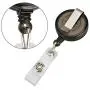 Clavel Autopartes 2pcs Car Seat Belts Covers Padding Carbon Fiber Leather Belt Shoulder Sleeve + 1pc Retractable Badge Reel with Metal Belt Clip (BM)