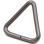 BIKICOCO 1-1/4 Metal Triangle Ring Buckle Connectors Non Welded Round Edge Webbing Bag Clasp Handbag Strap Making Hardware, Gunmetal - Pack of 20