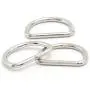 Metal D Ring 1 inch (3/4'' Inside Dimension) Non Welded Nickel Plated Loop Ring for Buckle Straps Bags Belt (5-Pack) Metal D Ring 1 inch (3/4'' Inside Dimension) Non Welded Nickel Plated Loop Ring for Buckle Straps Bags Belt (5-Pack)
