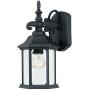 2961-BK Outdoor Wall Lantern, Black Cast Aluminum