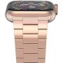 iiteeology Compatible with Rose Gold Apple Watch Band 40mm 38mm, Upgraded Version Solid Slim Metal iWatch Strap for Apple Watch Series 6/5/4/3/SE Rose Gold Women