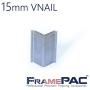V Nails for Softwood Picture Frames - 15mm (5/8 Inch) - [2000 V-Nail Pack, Stacked] - Universal (UNI) - Ultra Strong Vnail Wedges for Picture Framing - Joining Picture Frame Corners