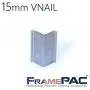 V Nails for Softwood Picture Frames - 15mm (5/8 Inch) - [2000 V-Nail Pack, Stacked] - Universal (UNI) - Ultra Strong Vnail Wedges for Picture Framing - Joining Picture Frame Corners