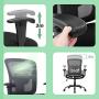 Big and Tall Office Chair 400lbs Desk Chair Mesh Computer Chair with Lumbar Support Wide Seat Adjust Arms Rolling Swivel High Back Task Executive Ergonomic Chair,Grey