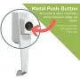 Ideal Security BK312W VP Push Button Storm Door Handle Set with Key lock All Metal Build, Premium Inside Latch, White. Ideal Security BK312W VP Push Button Storm Door Handle Set with Key lock All Metal Build, Premium Inside Latch, White.