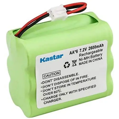 Kastar 1-Pack 7.2V 2600mAh Ni-MH Battery Replacement for 2GIG BATT1X, 2GIG BATT2X Console, 2GIG-CNTRL2, 2GIG-CP2, 6MR2000AAY4Z, 6MR1600AAY4Z, CUSTOM-223, GCKIT311, OSI OSA-231 OSA231