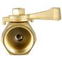 Twinkle Star Super Heavy Duty 3/4'' Brass Shut Off Valve Garden Hose Connector, TWIS3005