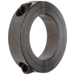 Climax Metal 2C-187 Two-Piece Clamping Collar, Black Oxide Plating, Steel, 1-7/8'' Bore, 2-7/8'' OD, 11/16'' Width