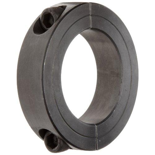 Climax Metal 2C-187 Two-Piece Clamping Collar, Black Oxide Plating, Steel, 1-7/8'' Bore, 2-7/8'' OD, 11/16'' Width