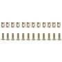 Crib Screws and Bolts Crib Parts Replacements for Baby Bed Cot Bunk Furniture M6 Barrel Nuts Crib Bolts 16mm Set of 12
