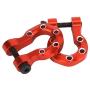 Dilwe 2pcs Trailer Hooks Crawler Metal RC Trailer Hook 1/10 RC Car Decoration Parts Fit for TRAXXAS TRX-4 1/10 RC Crawler(Red)