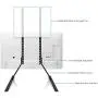 WALI Universal TV Stand Table Top for Most 22 to 65 inch LCD Flat Screen TV, VESA up to 800 by 400mm , Black (TVS001) WALI Universal TV Stand Table Top for Most 22 to 65 inch LCD Flat Screen TV, VESA up to 800 by 400mm , Black (TVS001)