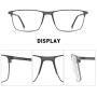 MERRYS Fashion Blue Light Blocking Glasses - Reading Glasses Metal Frame Spring Hinge Readers for Men Eyeglasses