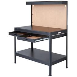 Olympia Tools Multi-Purpose Workbench With Light, 82-802,Black