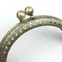 GuoFa 5pcs Metal Coin Purse Frame Multicolors 3.3''/8.5cm Metal Tow Ball Kiss Clasp Lock Clutch Frames Purse for DIY Handle Bag Sewing Craft