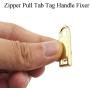 Yadaland Metal Solid Zipper Pull Tab Tag Handle Fixer 0.075inch(1.9mm) Small Clasp Diameter Fit in Hole for Winter Jacket Boot Jean Suitcase Luggage Coat Spring Lock Clip On No Tool Needed Gold 4Pack