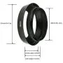 SIOTI Camera Standard Hollow Vented Metal Lens Hood with Cleaning Cloth and Lens Cap Compatible with Leica/Fuji/Nikon/Canon/Samsung Standard Thread Lens SIOTI Camera Standard Hollow Vented Metal Lens Hood with Cleaning Cloth and Lens Cap Compatible with Leica/Fuji/Nikon/Canon/Samsung Standard Thread Lens