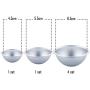 Pllieay 12 Pieces 3 Sizes DIY Bath Bomb Molds, 6 Sets Metal Bath Bomb Molds for Crafting Bath Bomb