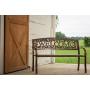 Leigh Country TX94101 Metal Welcome Outdoor Bench