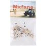 Mxfans 20pcs Metal 2 MM Pushrod Linkage Stopper for RC Airplane Helicopter with Screw and Nut