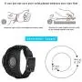 Leotop Compatible with Samsung Galaxy Watch 46mm/Gear S3 Frontier/Galaxy Watch 3 45mm/Classic Bands, 22mm Replacement Genuine Leather Cuff Strap with Stainless Steel Metal Buckle for Men Women (Black)