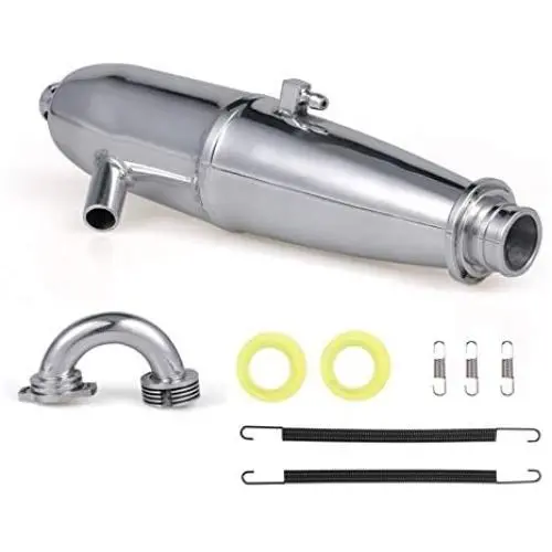 DAPENGNIAO Exhaust Pipe Exhaust Joint Tubing RC Car Parts Suitable for HSP HPI Redcat 1/8 Nitro RC Car BQ004 SH GO 21/28 Engine Accessories