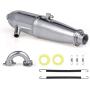 DAPENGNIAO Exhaust Pipe Exhaust Joint Tubing RC Car Parts Suitable for HSP HPI Redcat 1/8 Nitro RC Car BQ004 SH GO 21/28 Engine Accessories