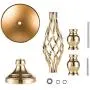2 Pcs Versatile Metal Flower Arrangement & Candle Holder Stand Set for Wedding Party Dinner Centerpiece Event Restaurant Hotel Decoration (Gold, 2 x L) 2 Pcs Versatile Metal Flower Arrangement & Candle Holder Stand Set for Wedding Party Dinner Centerpiece Event Restaurant Hotel Decoration (Gold, 2 x L)