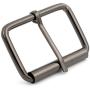 BIKICOCO 2 Roller Pin Buckles Handmade Hardware for Bags Leather Belt Webbing Straps, Gunmetal - Pack of 6