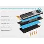 NVME NGFF M2 2280 10000 RPM SSD Chip Heatsink Turbine Fan Radiator Desktop Mute SSD RGB Light Cooling Fan for Intel Optane Persistent Memory