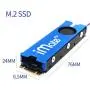 JEYI NVME NGFF M.2 SSD Heatsink Aluminum Alloy Sheet Thermal Conductivity Silicon Wafer Cooling Fan (Blue)