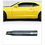 NO7RUBAN Side Skirts Fit for 2010-2015 Chevy Camaro Luxury Sports Style Rocker Panel Extension Lip Black Unpainted