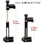 Ulanzi ST-03 Metal Smart Phone Tripod Mount with Cold Shoe Mount and Arca-Style Quick Release Plate for iPhone Xs X 8 7 Plus Samsung Huawei,Cell Phone Tripod Holder Clip Adapter (Red)